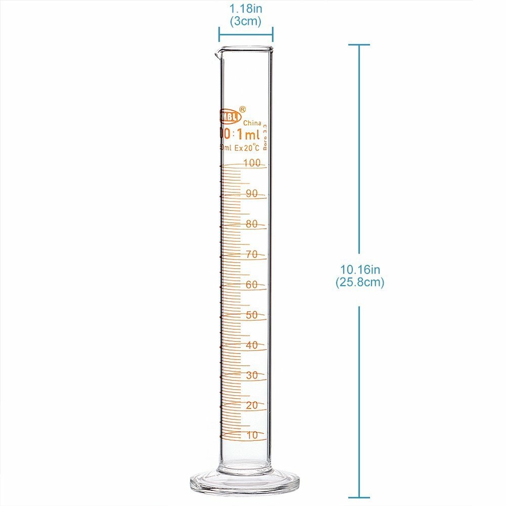 Alcohol Hydrometer 0-100% For Whiskey Moonshine Spirit Distilling Test Jar