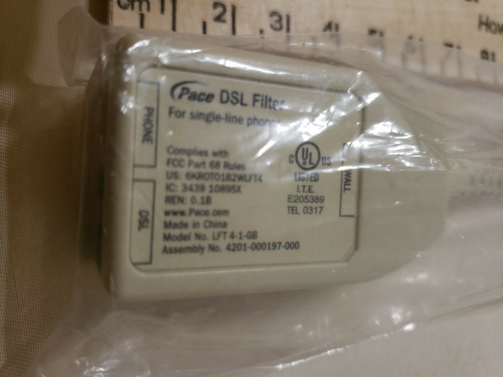 Pace Lft 4-1-GB DSL FILTER TELEPHONE,PC LINE FILTER PHONE INTERNET