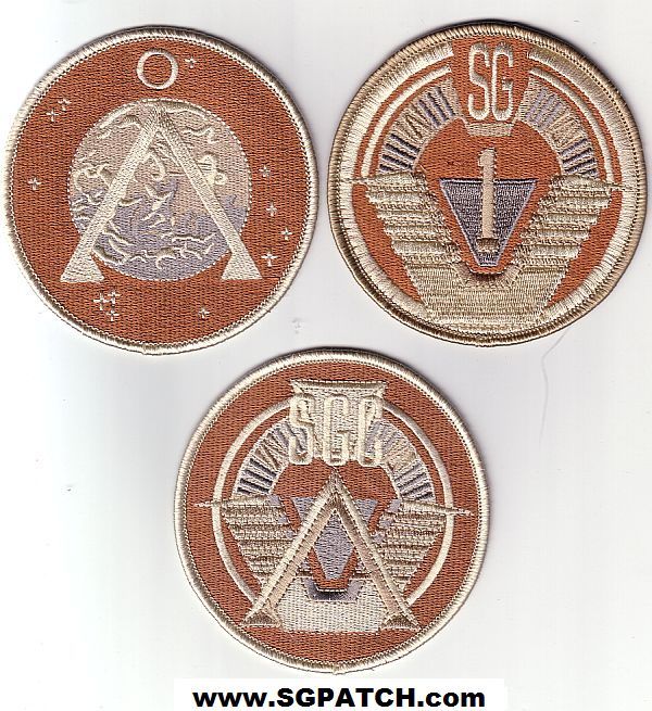 STARGATE SG-1 PATCH DESERT CAMO SET - SG1dc/SGPdc/SGCdc