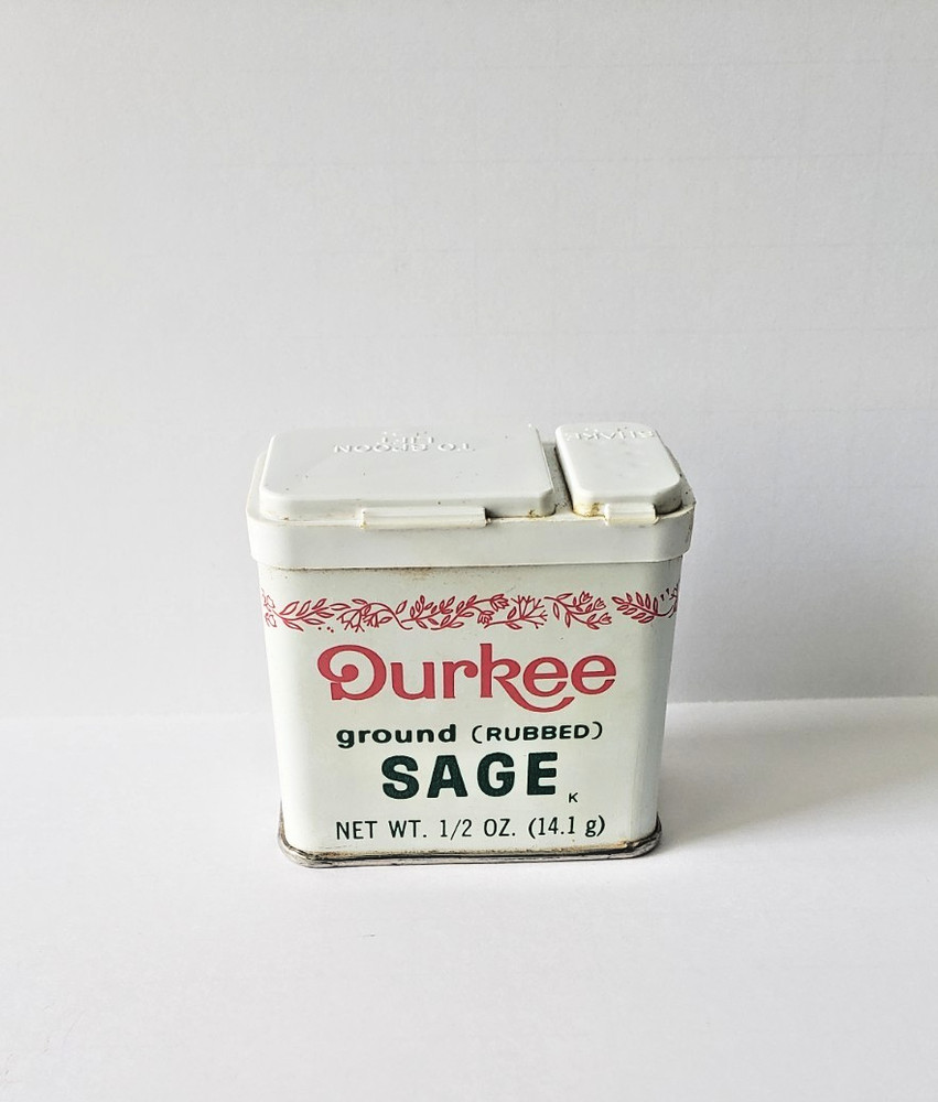 Durkee Ground SAGE Vintage TIN 1/2 oz.