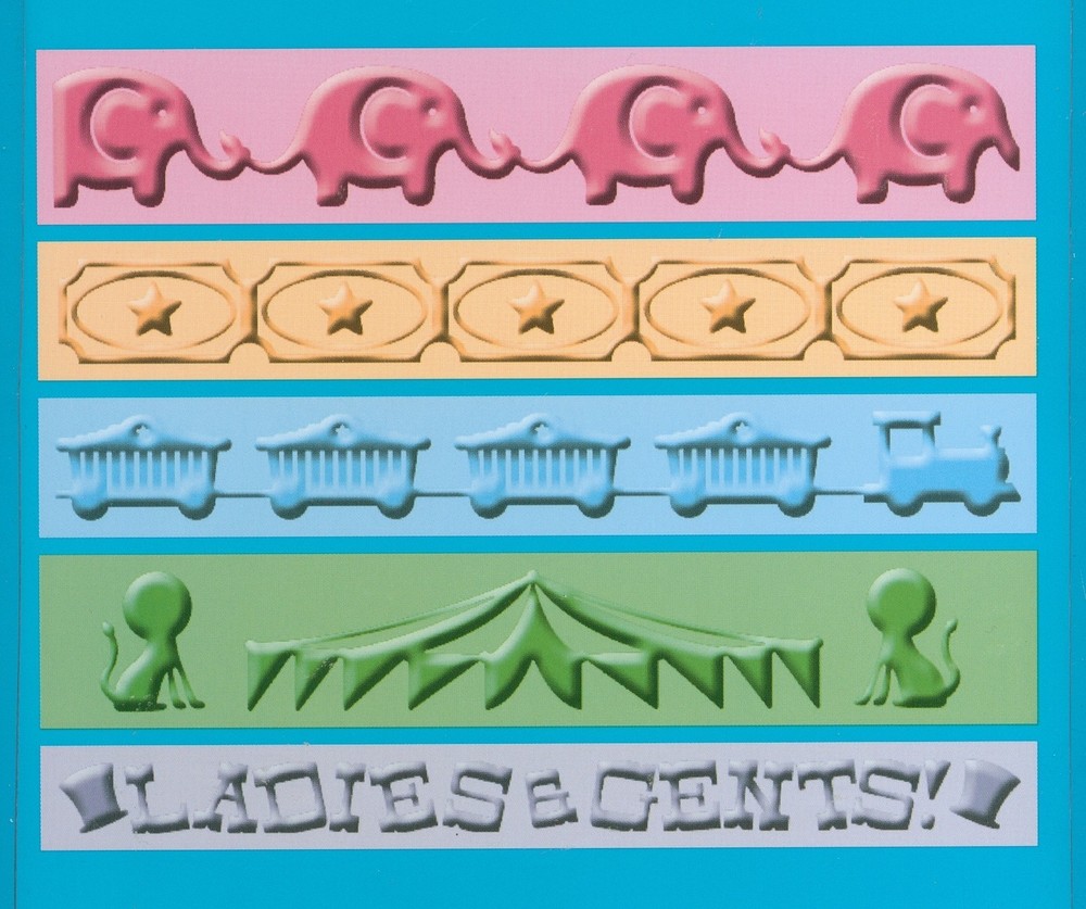 CUTTLEBUG embossing folder BIG TOP 5 pc set Elephant, Stars