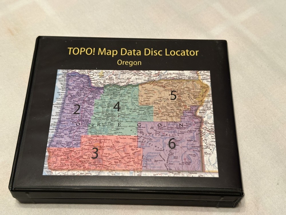 National Geographic Topo CD Software Mapping for Oregon