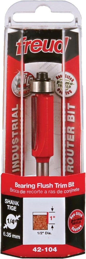 1/2" Dia. Bearing Flush Trim Bit