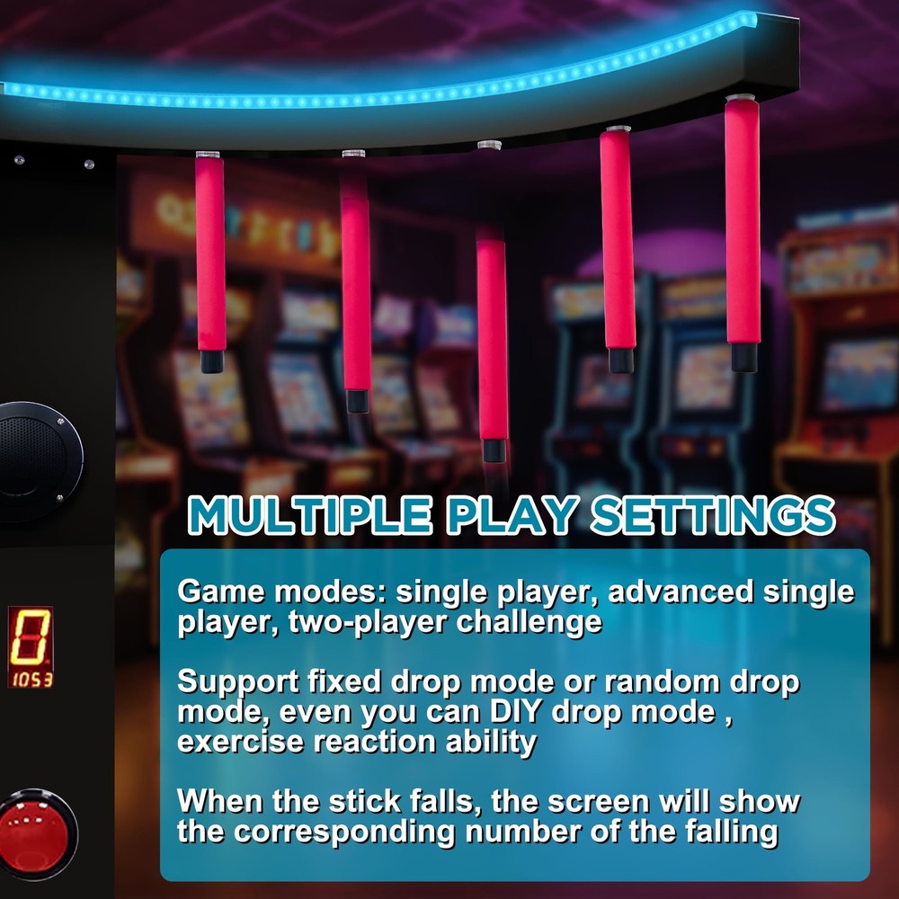 Arcade Game Machine Coin Operated Interactive Reaction Skill Game for Arcades