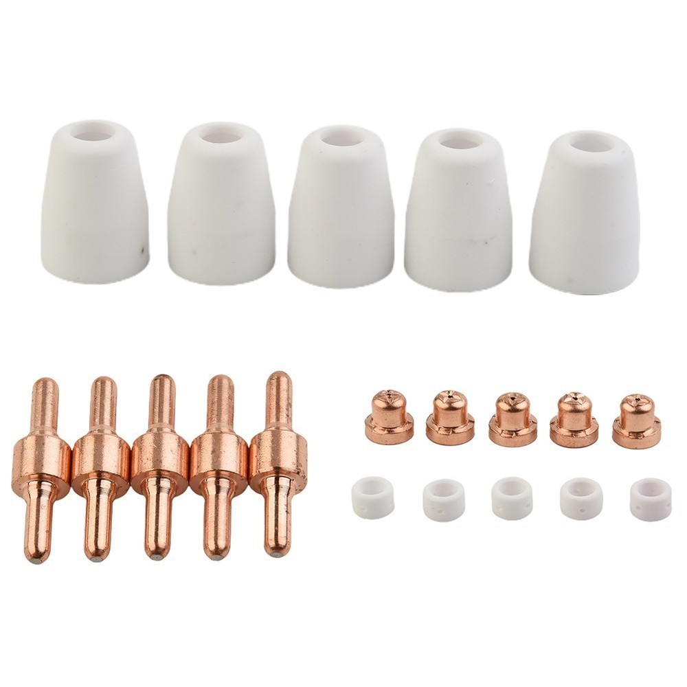 For Cutter CUT40/50 Plasma Electrodes Tips Kits Shield Cups Nozzle Useful
