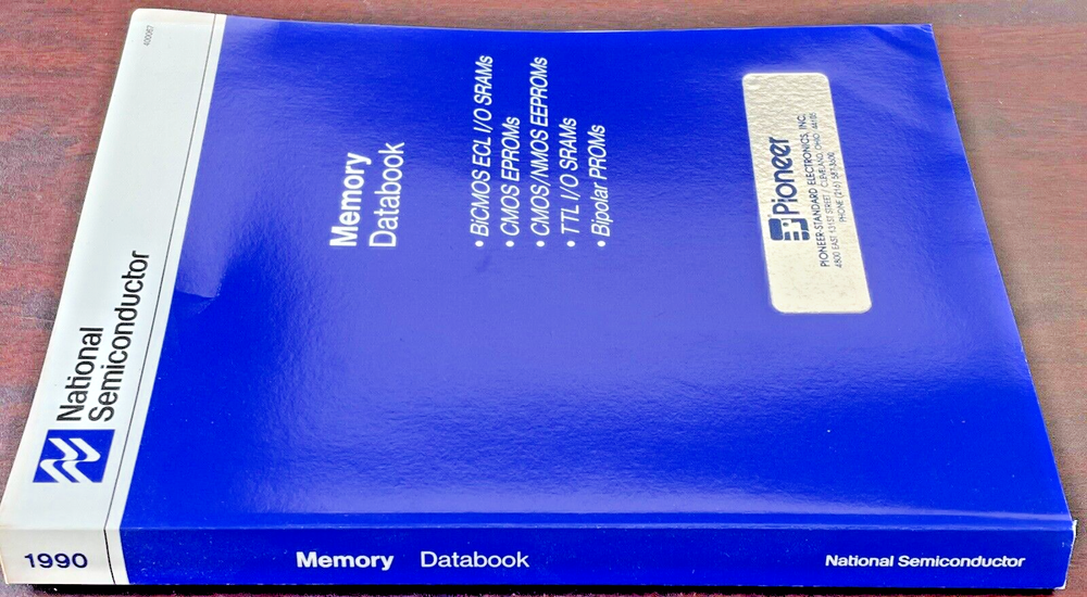 NATIONAL SEMICONDUCTOR 1990 Memory Databook, NICE