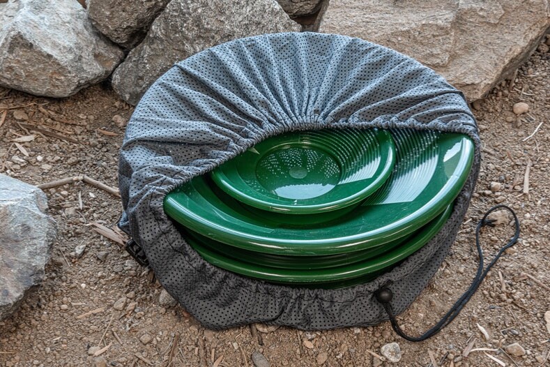 3Pc Set- Waterproof Gold Panning Backpack Kit,Includes-WaterProof Backpack,Sluic