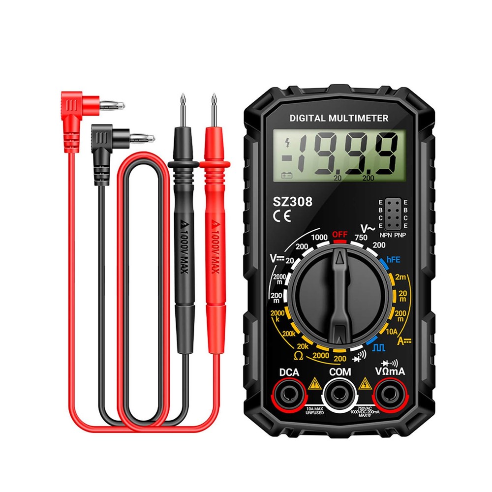 Digital Multimeter Voltmeter Ammeter Ohmmeter for AC DC Voltage Current Tester