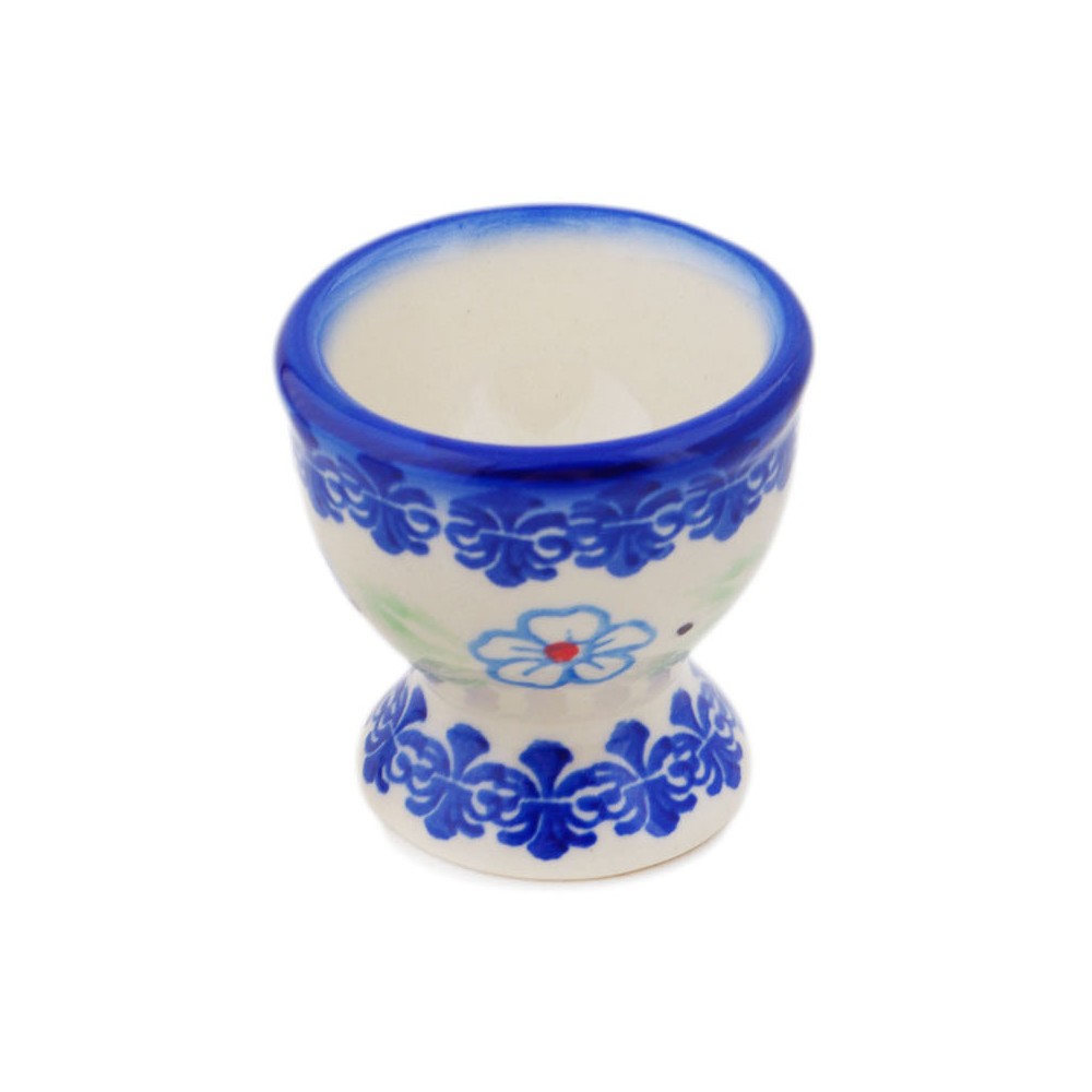 Polish Pottery Egg Holder 2" Sweet Day