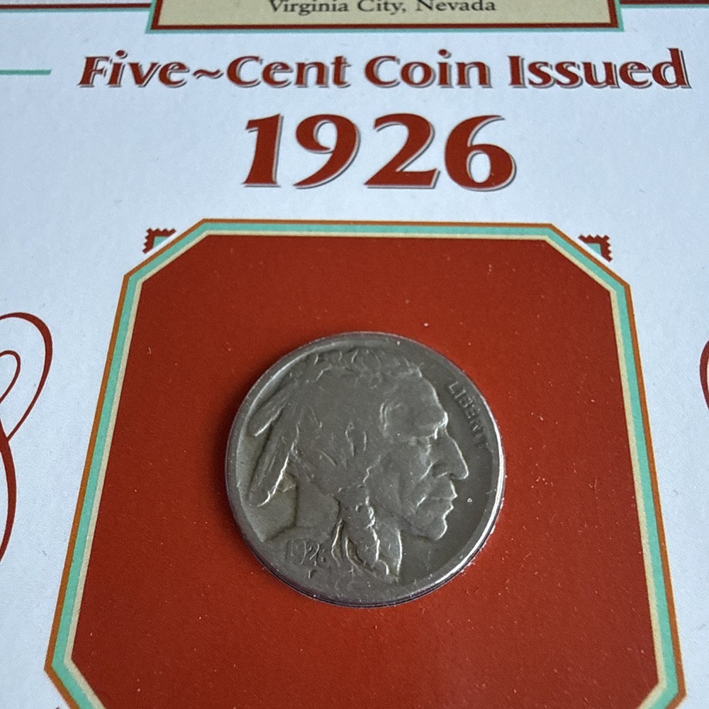 1926 Buffalo Nickel - With A Stamp