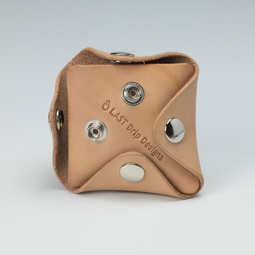 Genuine Cowhide Nume Leather Square Coin Case