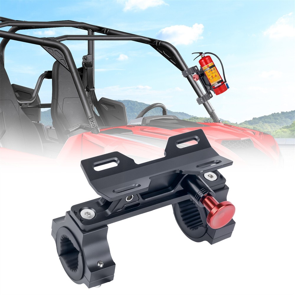 Quick Release UTV Fire Extinguisher Mount Kits Adjustable Roll Bar Extinguisher