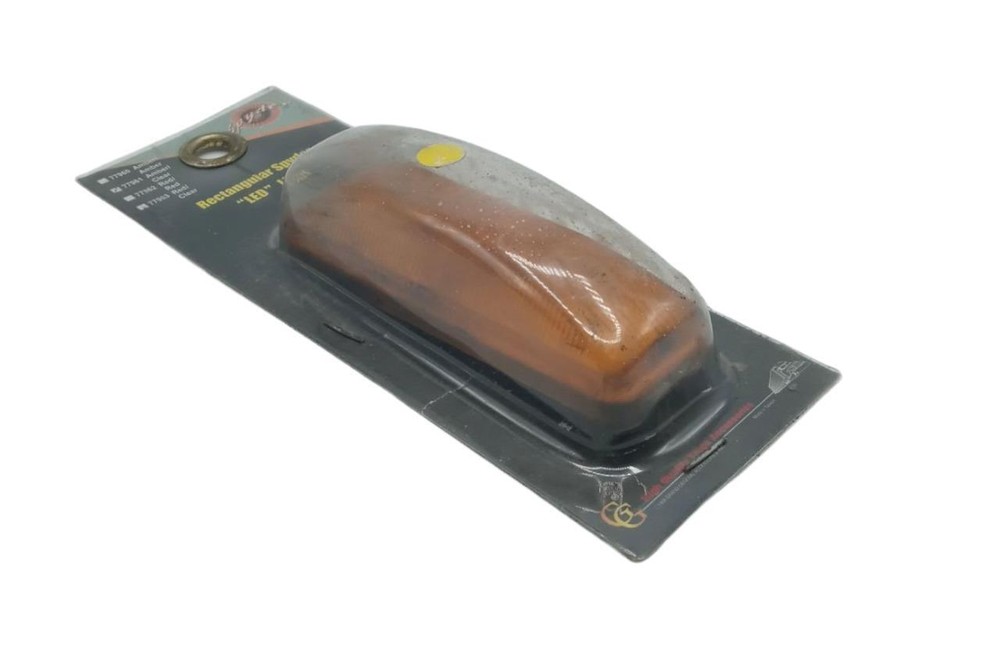 Spyder 77961 Rectangular Spyder LED Light - Amber/Clear