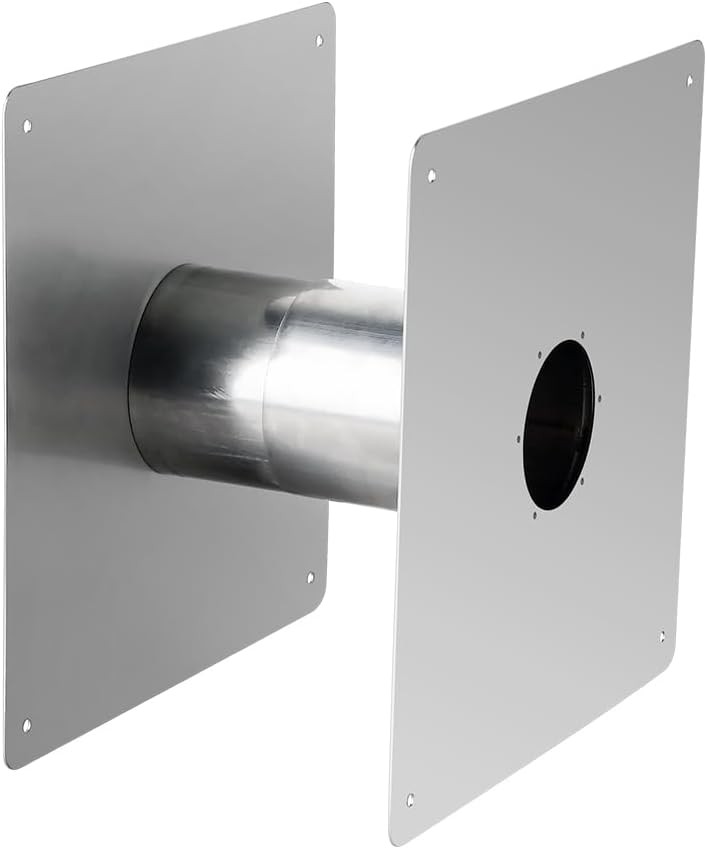 CAMPLUX 3.15" Stainless Steel Vent Pipe Wall Thimble Kit Adjustable Thickness