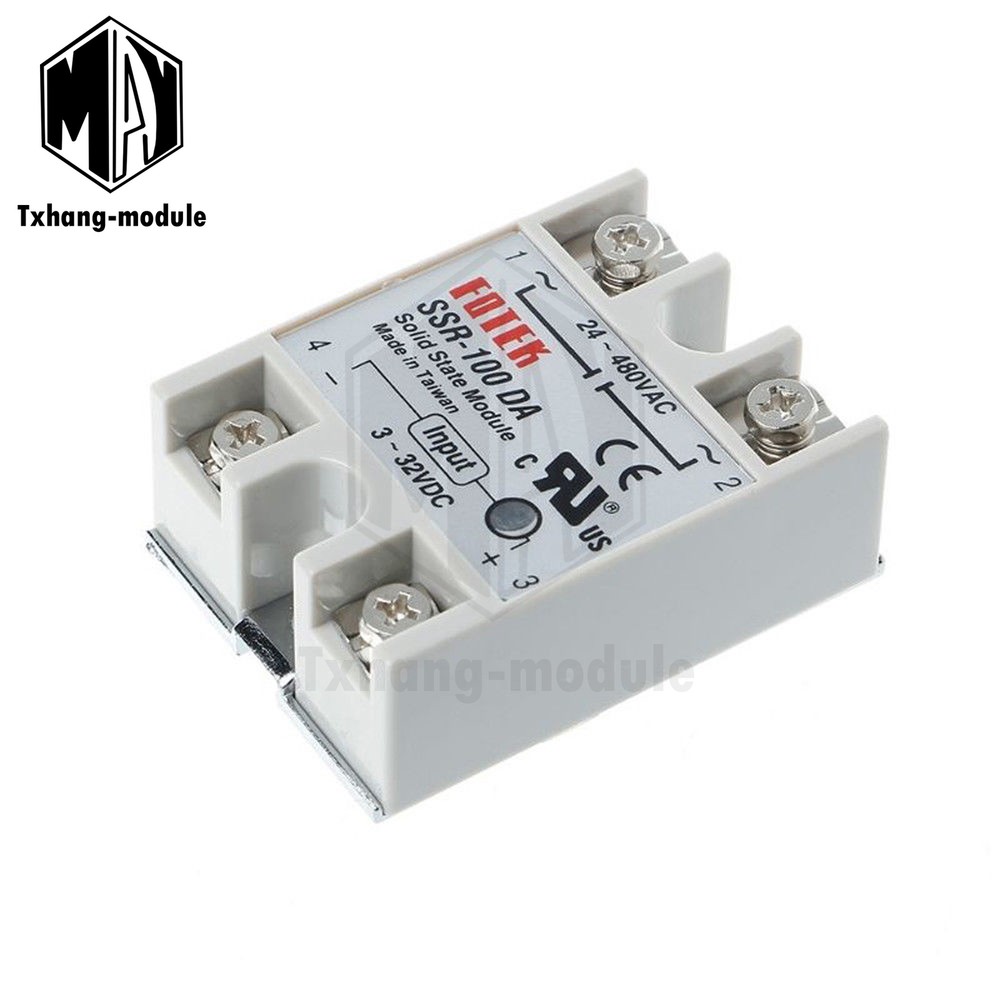 24V-380V 100A 250V SSR-100 DA Solid State Relay Module 3-32V DC To AC A2TM