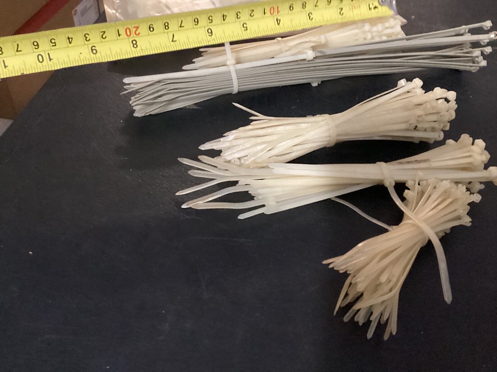 Lot of Assorted Size Plastic Wire Cable Ties