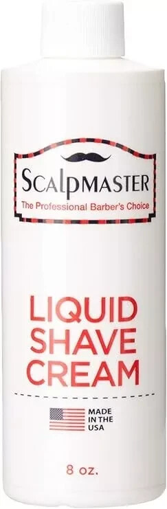 Scalpmaster Liquid Shave Cream 8oz 12pk