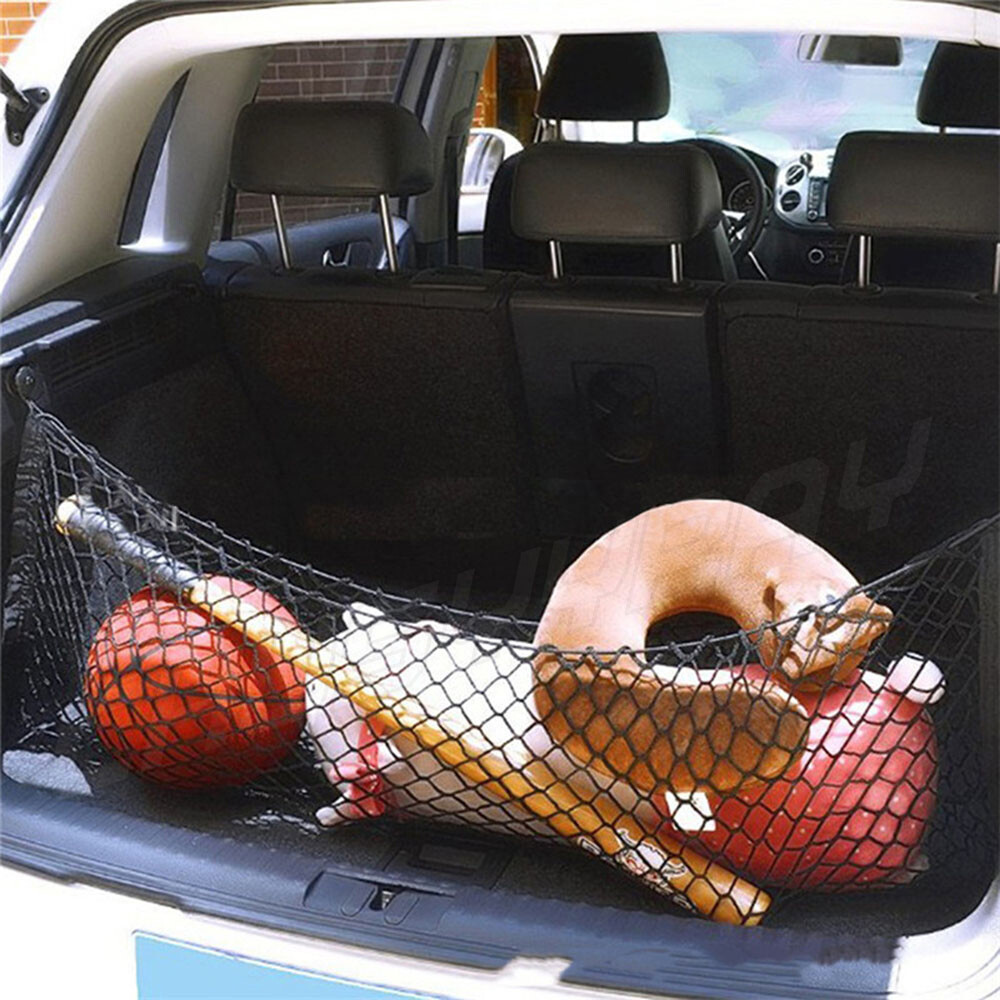 Rear Trunk Envelope Style Cargo Net for CHEVY SILVERADO GMC SIERRA 2013-2022