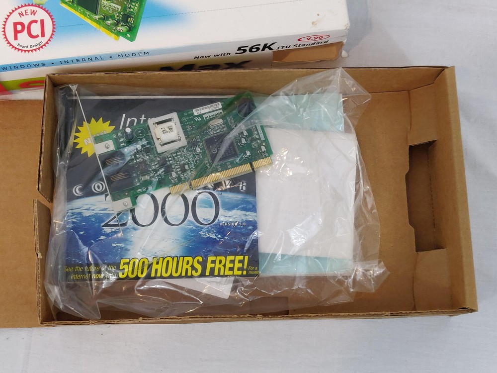 Diamond SupraMax Windows Internal Modem w/ Box & Manual