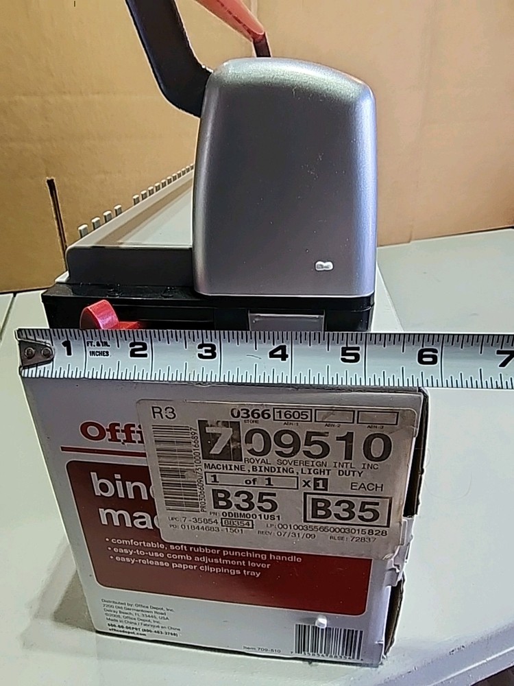 Office Depot 5 Sheet Punch Capacity Machine 90 Sheet Binding Capacity Ms1