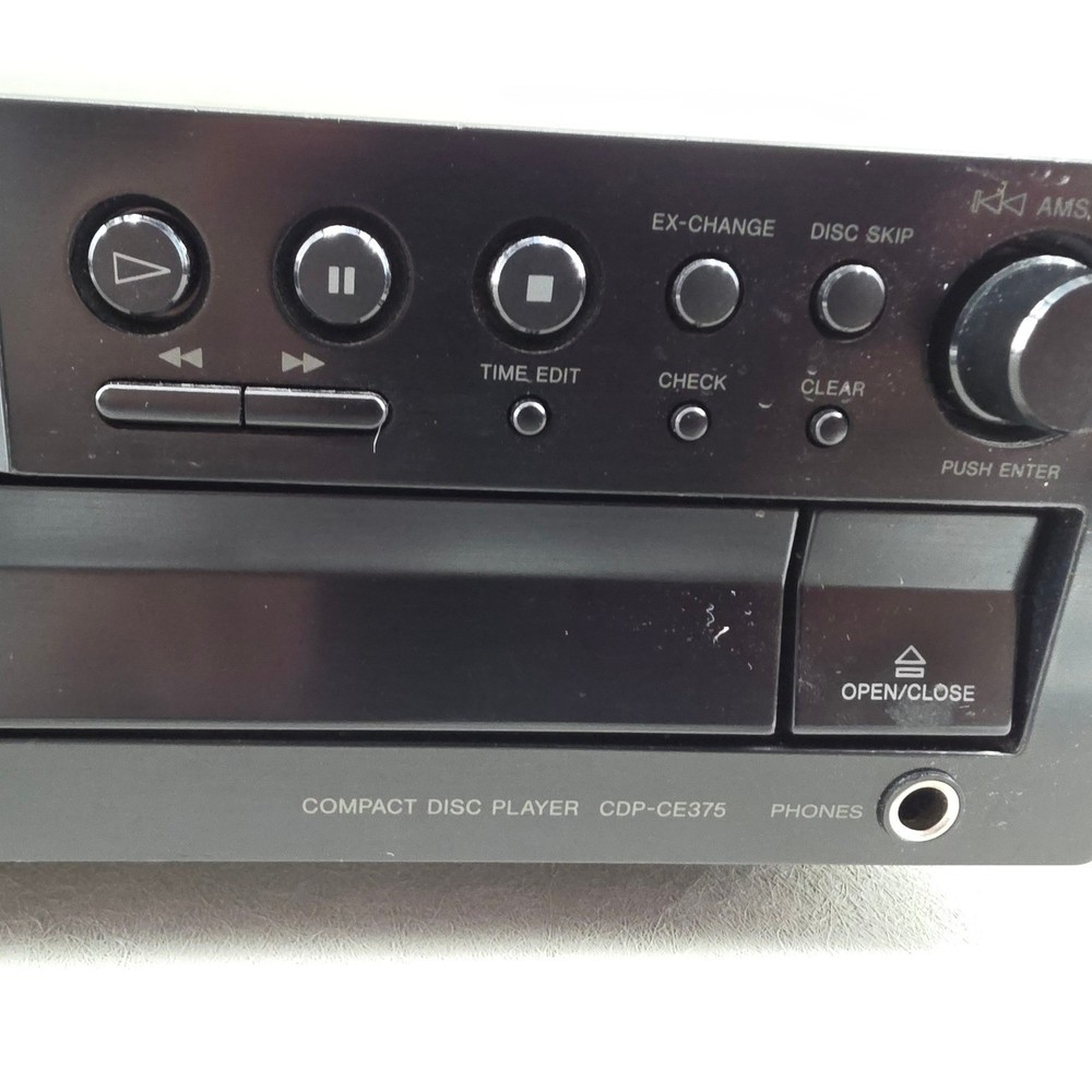 Sony CDP-CE375 5 Disc CD Changer For Parts READ