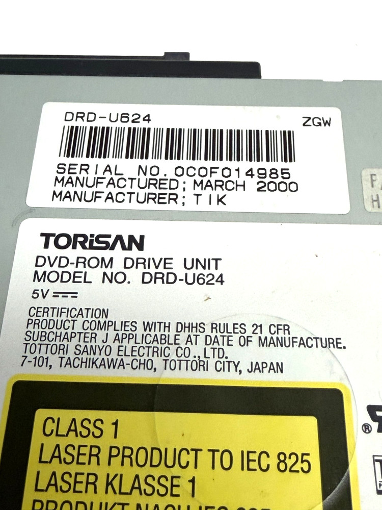 Torisan DRD-U624 DVD-ROM DRIVE IDE-Intern