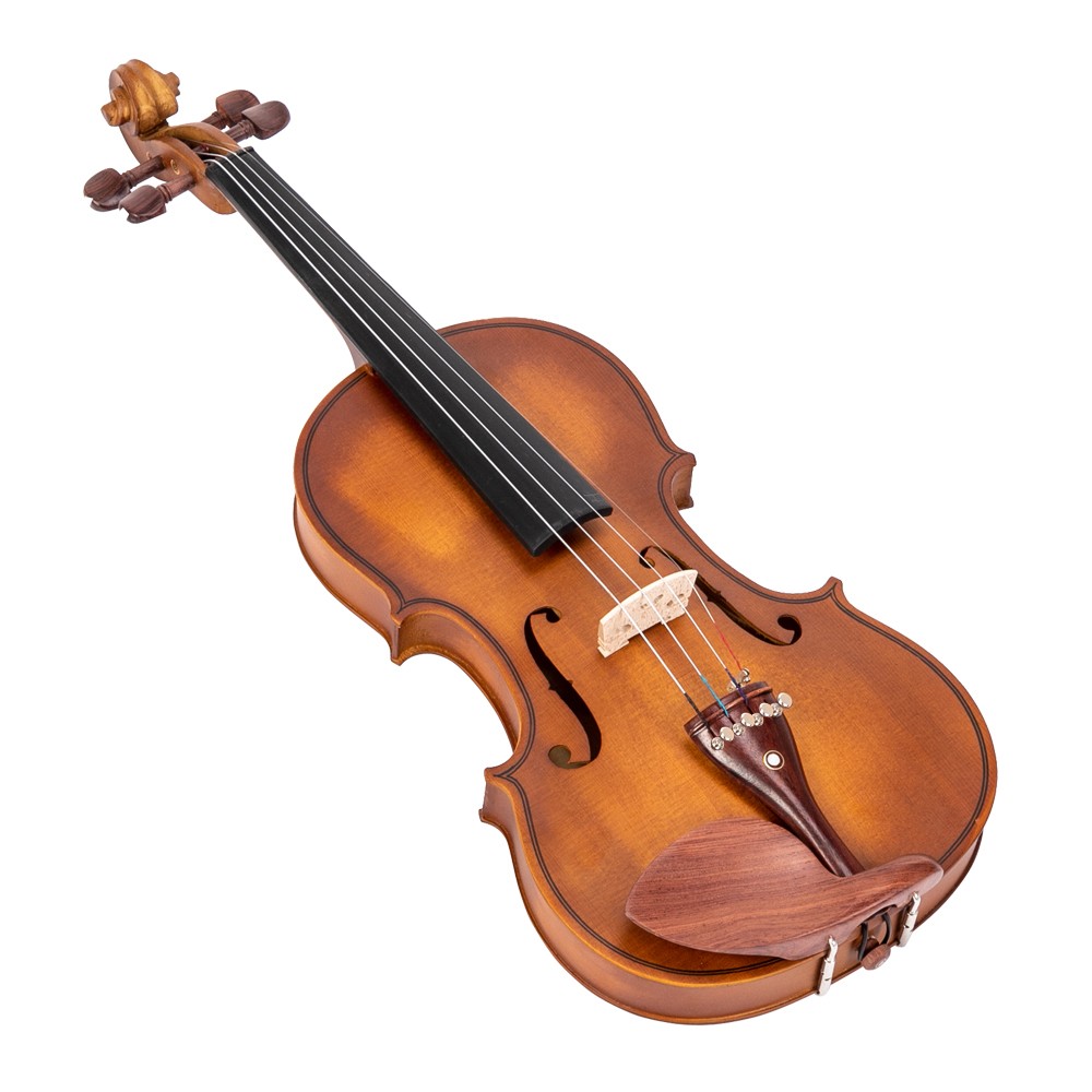 4/4 Spruce Violin Set, Matte Natural, with Case & Accessories