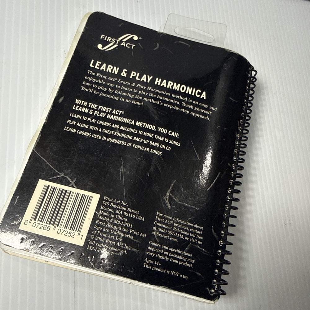 Harmonica Practice First Act Learn and Play Chrome Harmonica Book and Audio CD