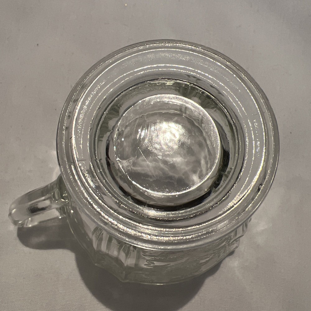 Federal Glass Co Madrid Pattern Clear Depression Glass Creamer
