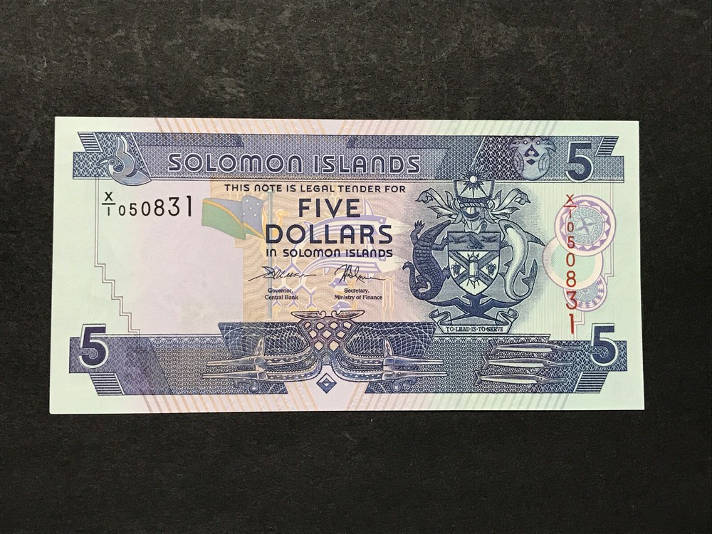 Solomon Islands 5 Dollars $5 (2017) P26 Replacement X - UNC