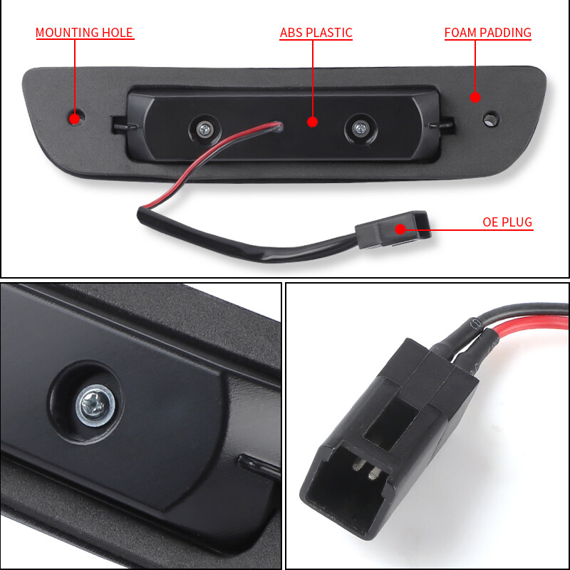 LED Third 3RD Brake Light Smoked Rear Stop Tail Lamp For 1995-2016 Toyota Tacoma