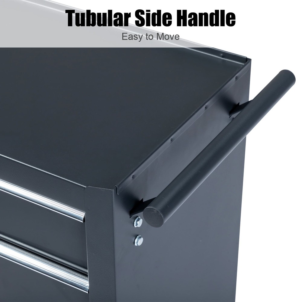 4-Drawer Tool Chest Rolling Tool Cabinet w/ Wheels for Workshop, Auto Mechanics