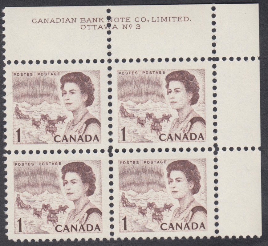 Canada - #454 QE II Centennial Plate Block #3 - MNH