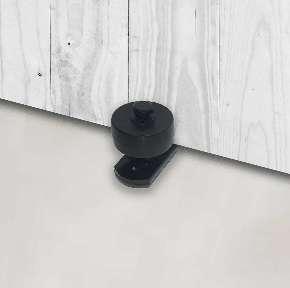 Barn Door Guide Stay Roller: Adjustable Bottom Wall Mount for Smooth Sliding