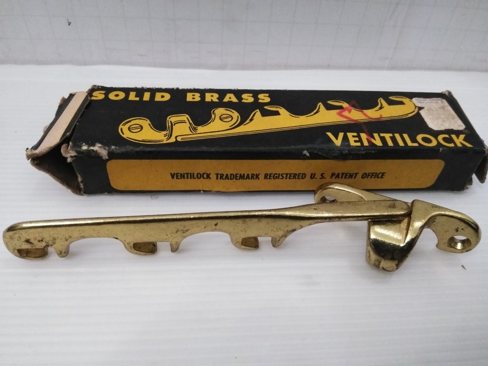 Vintage Slaymaker Ventilock No 37 Window Latch Lock Solid Brass