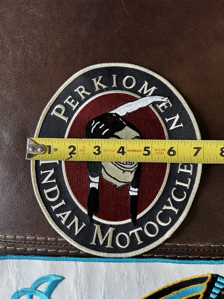 2 Indian motorcycle patches Perkiomen Pa.