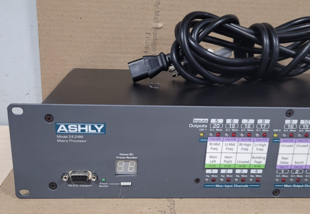 Protea 24.24M Audio Matrix Processor 4-Input 4-Output (TESTED)