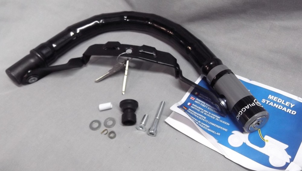 Genuine Piaggio Medley Handlebar Security Cable Cobra Lock Kit 605537M032
