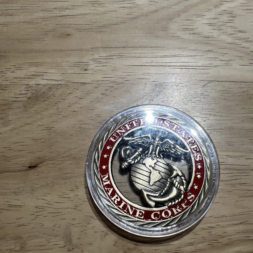 U.S. Marine Corps Courage Honor Commitment Coin Bronz. Lot 331