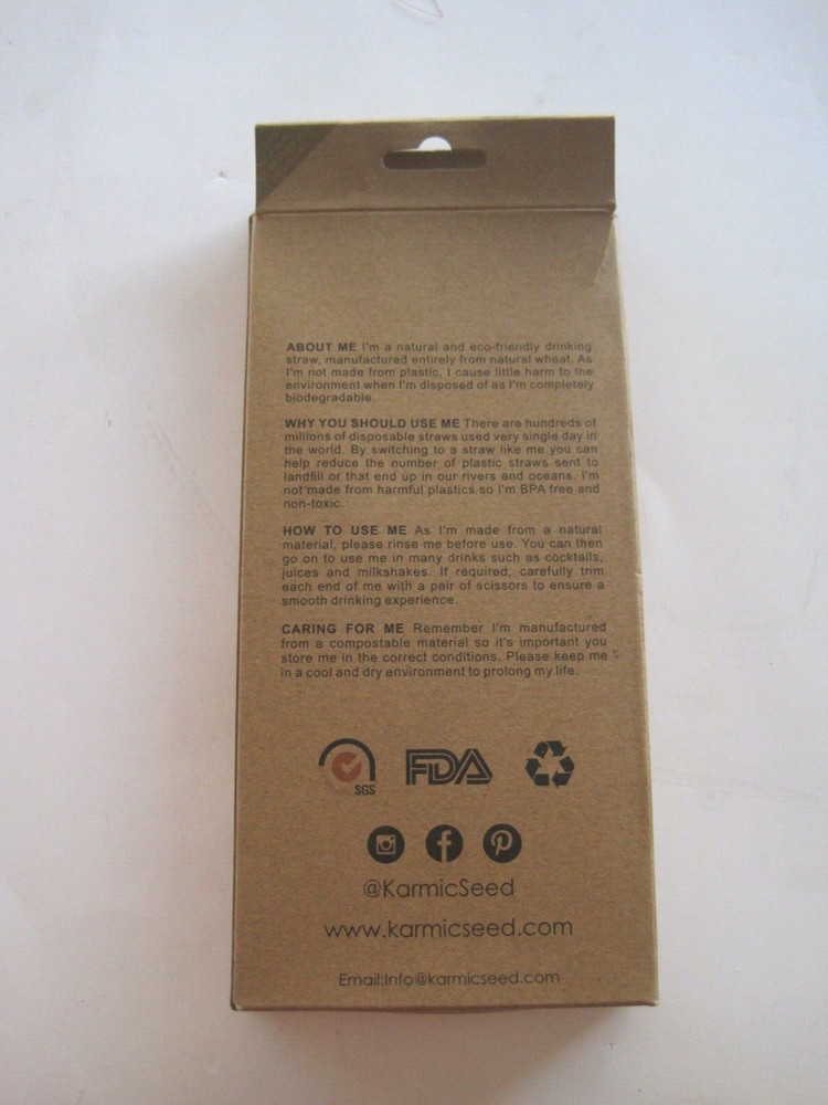 Natural Wheat Drinking Straws