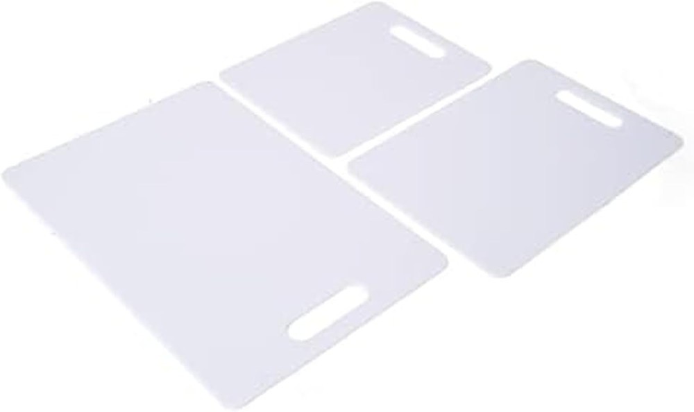 Plastic Cutting Board Set, Dishwasher- Safe Poly Chopping Board