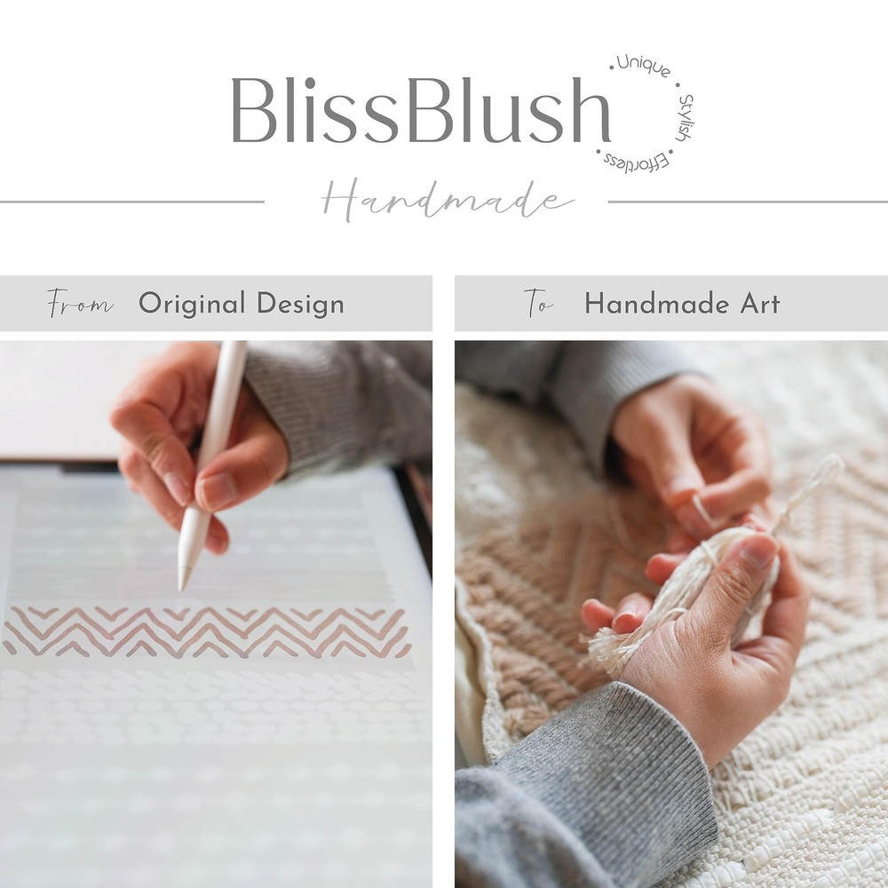 BlissBlush 14x36 Lumbar Pillow Cover for Bed, Rectangular Long Deco... Fast Ship