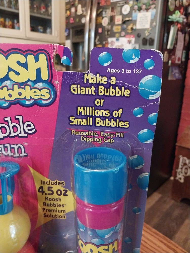 Vintage 1998 Giant Koosh Bubble Gun / Bubbles New Sealed Packaging!!!