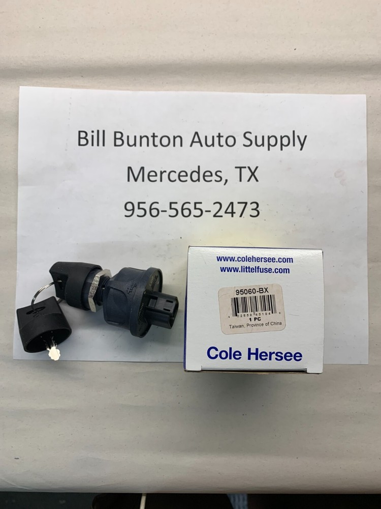 Cole Hersee 95060-BX Rotary Ignition Switch (4 Position Plastic)
