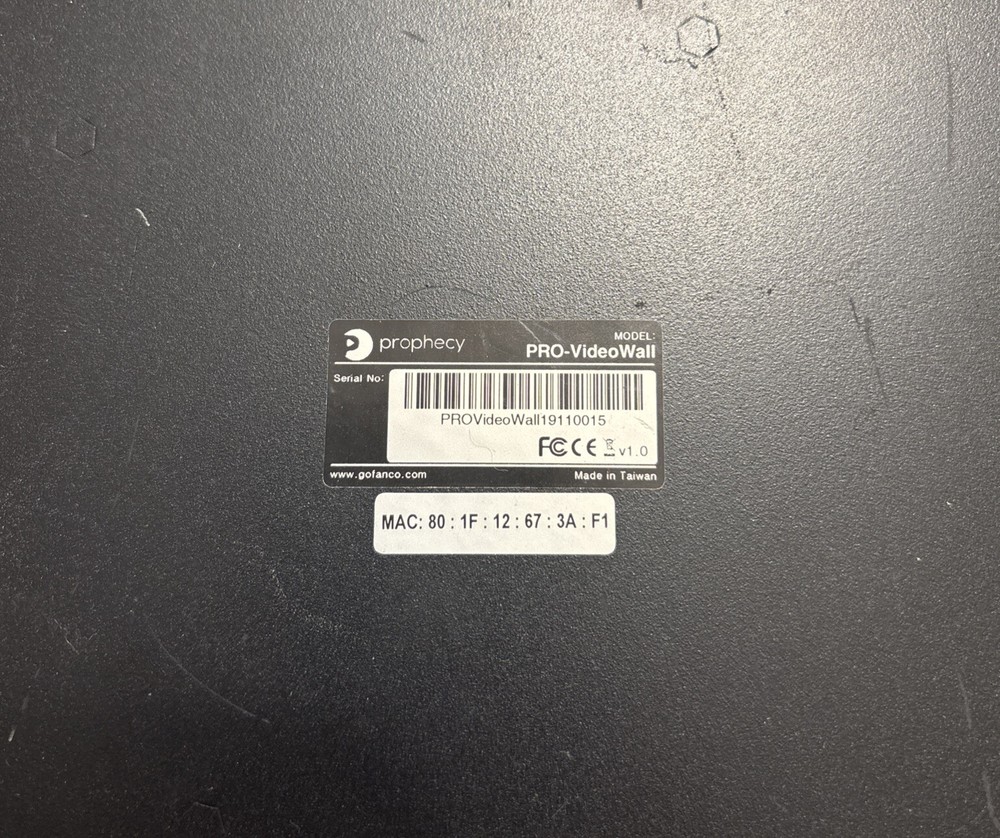 Prophecy 2x2 Video Wall Processor 4K Pro-VideoWall