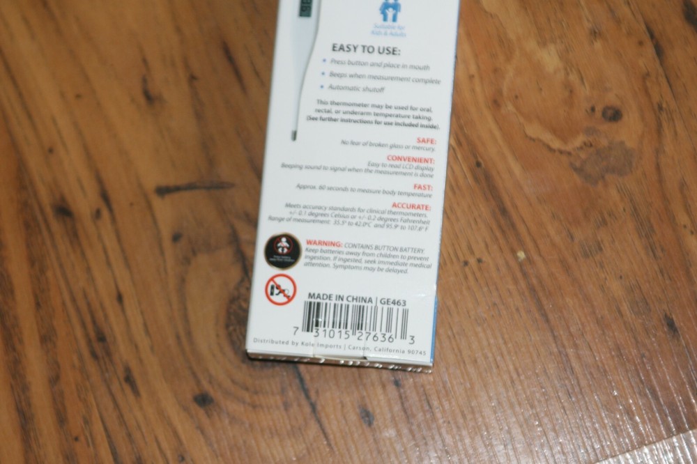 LCD Medical Digital Thermometer New