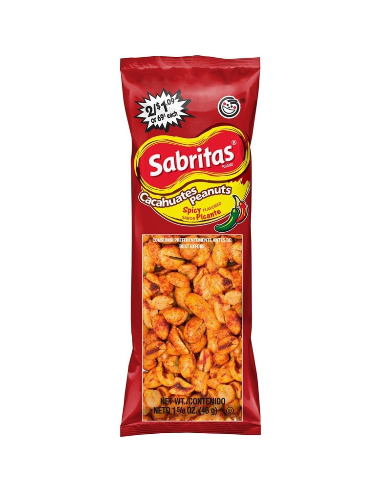Sabritas Peanuts Variety Pack Cacahuates Peanut (30 Individually Packs )