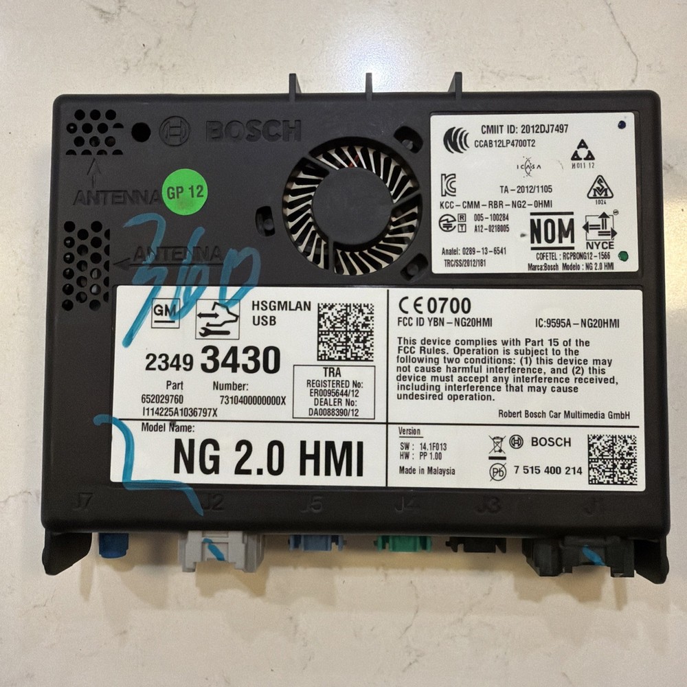 2015-2016 GM HUMAN MACHINE INTERFACE HMI MODULE OEM *UNLOCK EXTRA FEE* 23493430