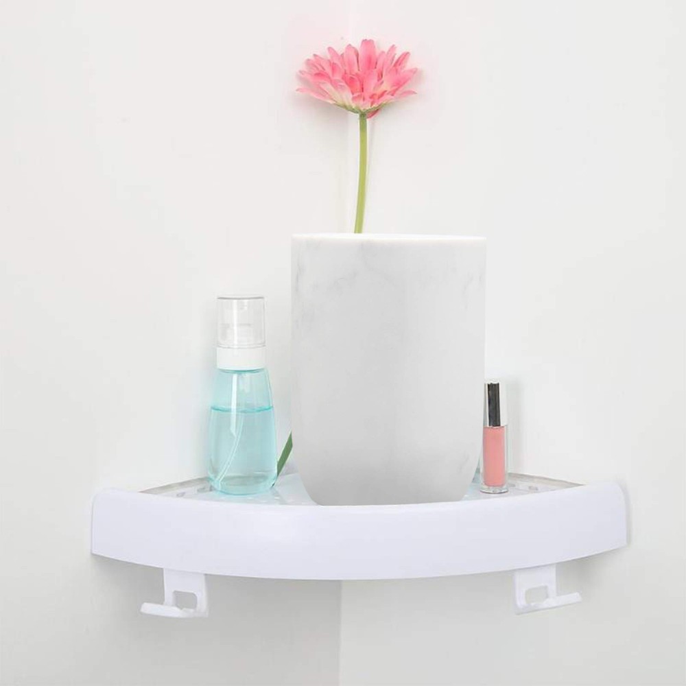 Toothbrush Holder Polyresin Organizer 1Pack, White