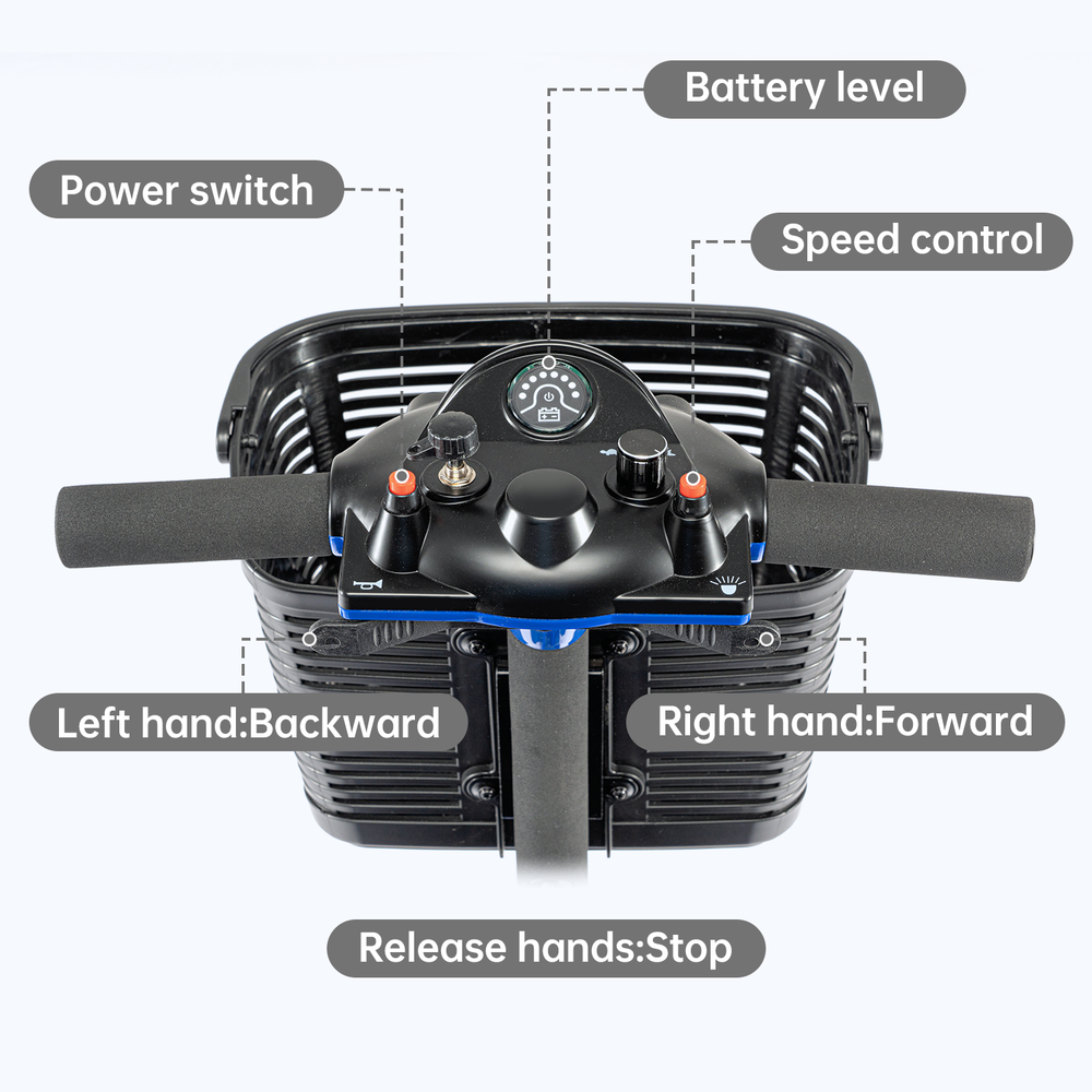 Pro 3 Wheel Mobility Scooter Electric Powered Mobile Folding Wheelchairs Device